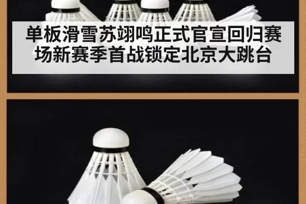 单板滑雪苏翊鸣正式官宣回归赛场新赛季首战锁定北京大跳台
